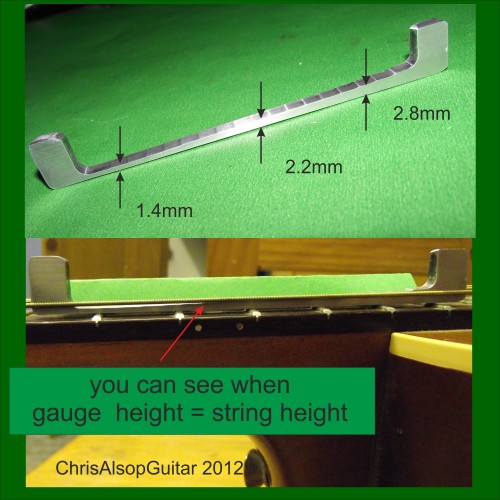 Guitar String Action Gauge