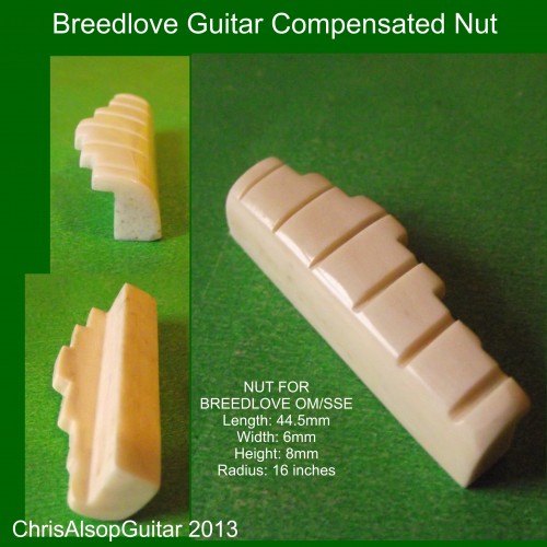 Bone Compensated Nut For Breedlove Guitar