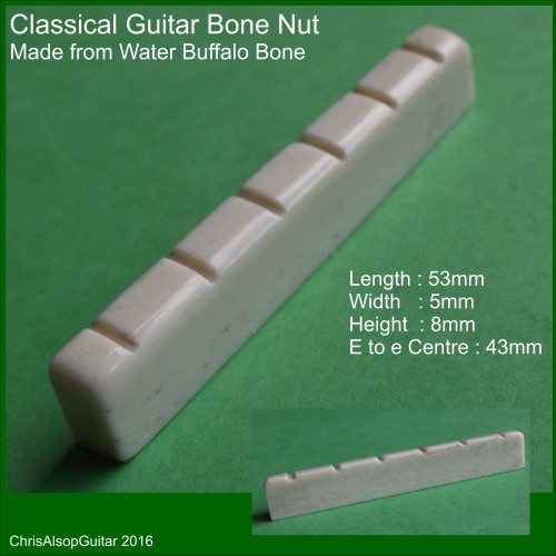 Classical Guitar Bone Nut