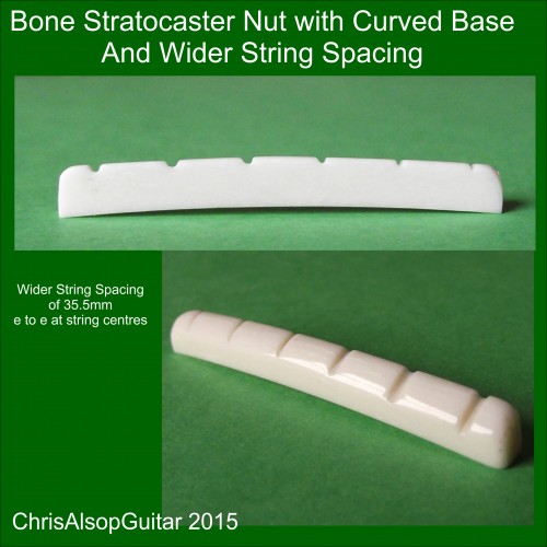 Stratocaster Curved Base Bone Nut