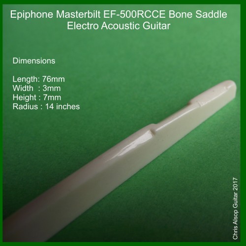 Epiphone Masterbilt EF-500RCCE Guitar Saddle in Bone