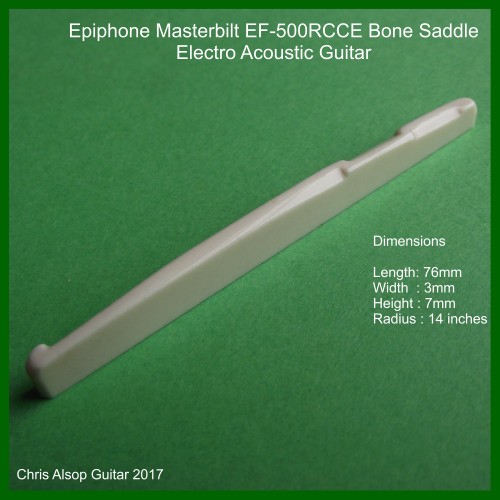 Epiphone Masterbilt EF-500RCCE Guitar Saddle in Bone