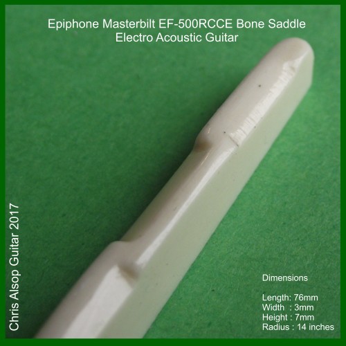 Epiphone Masterbilt EF-500RCCE Guitar Saddle in Bone