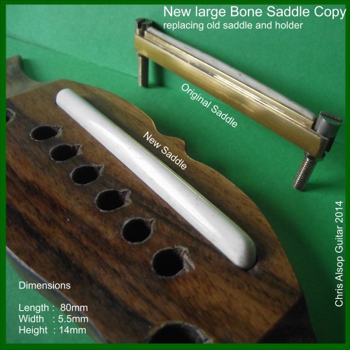 Extra Large Saddle Copy in Bone