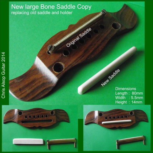 Extra Large Saddle Copy in Bone