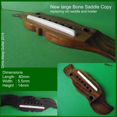 Extra Large Saddle Copy in Bone