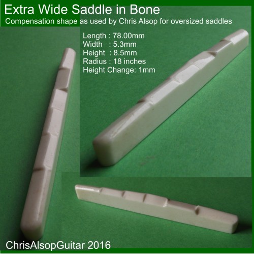 Extra Wide Saddle in bone