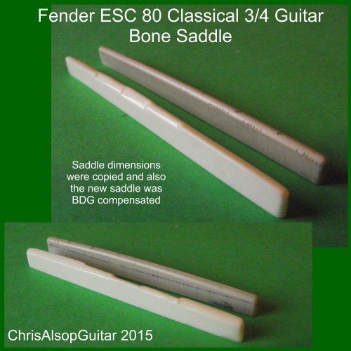 Fender ESC 80 3/4 Guitar - Saddle Copy with modification