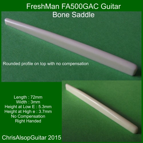 Freshman FA500GAC Bone Saddle