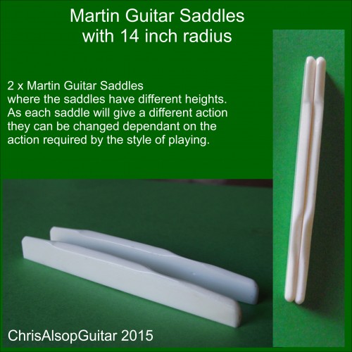 Martin Guitar Saddles with different heights
