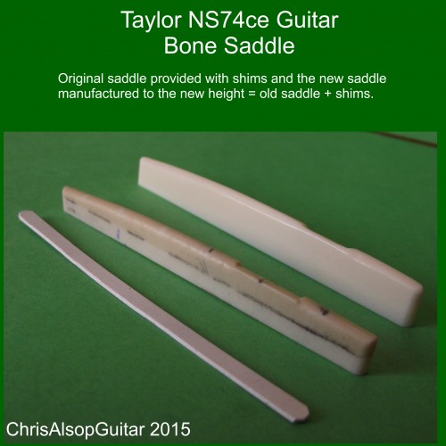Taylor NS74ce Bone Saddle Copy