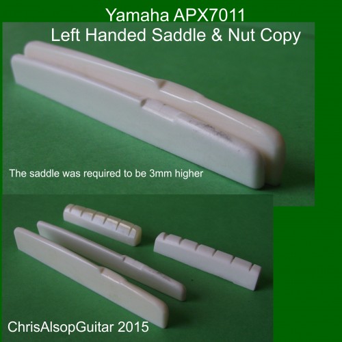 Yamaha APX7011 Left Saddle and Nut Copy