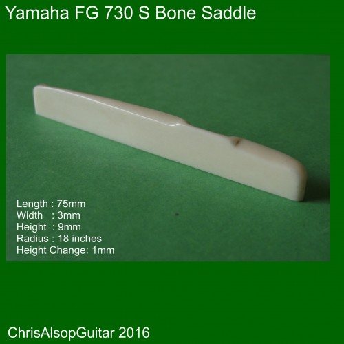 Yamaha FG 730 S compensating bone saddle