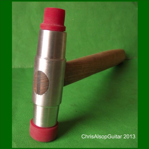 Chris Alsop Guitar Fretting Hammer with 3 Polyurethane Rubber Faces