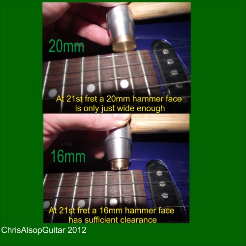 Chris Alsop Guitar Fretting Hammer