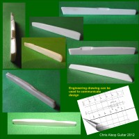  Custom Made Guitar Saddle in Bone