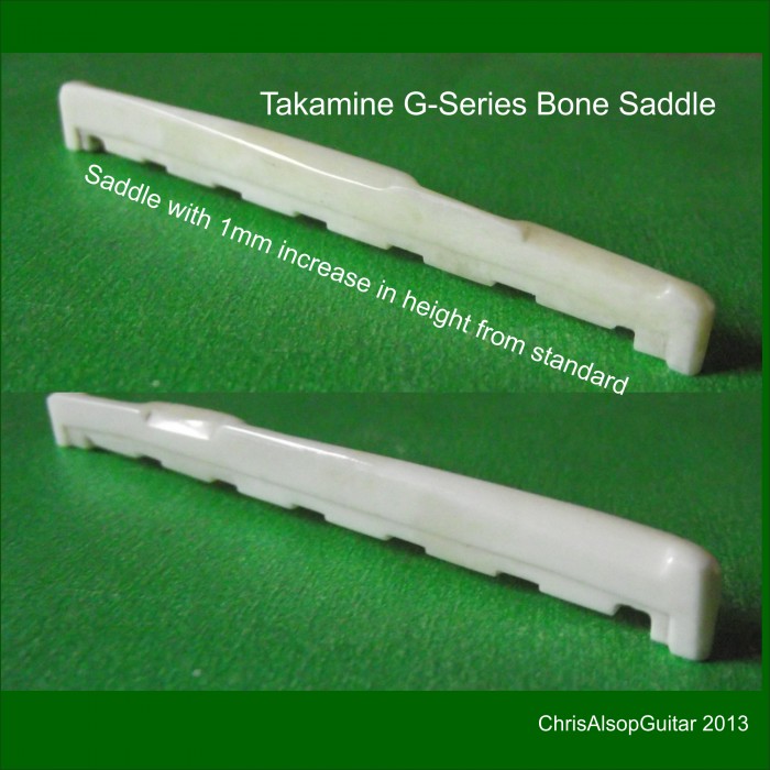 1 Part Takamine G Series Bone Saddle