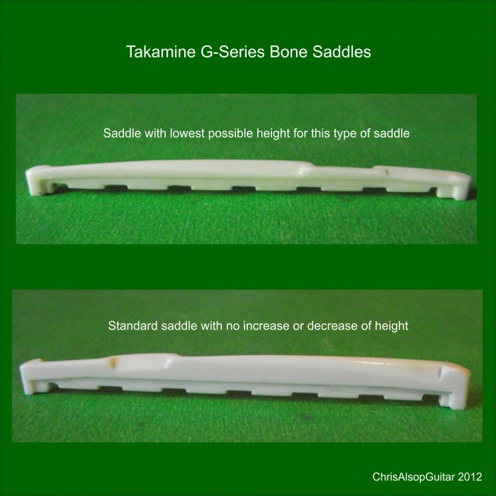 1 Part Takamine G Series Bone Saddle