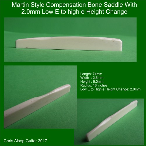 Martin Style Bone Saddle