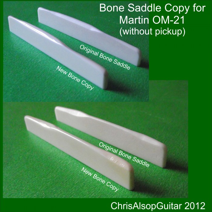 Martin shop bone saddle