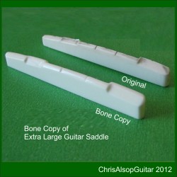 Extra Large Bone Guitar Saddle up to 4.5mm wide