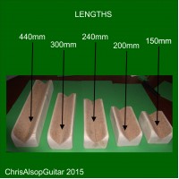 Guitar Neck Rest. Lengths 75mm to 370mm Available