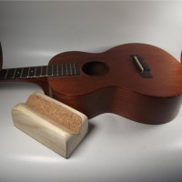 Ukulele Neck Rest / Neck Caul. Cork Lined