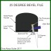 25 Degree Angle DIamond Fret Bevel File