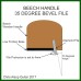 35 Degree Fret Bevel File with Beech Handle