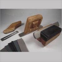 Bevel, Level, Crowning Kit. 3 x Diamond Tools, Wooden Handles 