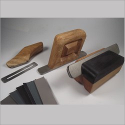 Bevel, Level, Crowning Kit. 3 x Diamond Tools, Wooden Handles 