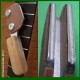 2 Diamond Fret Crowning Files with Beech Handle