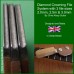 3 Diamond Fret Crowning Files with Beech Handle