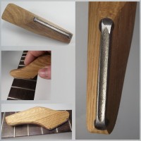 Fret Crowning File 2.5 Diamond  with Oak Handle